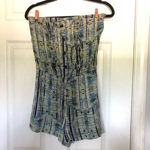 Multi colored Forever 21 strapless romper